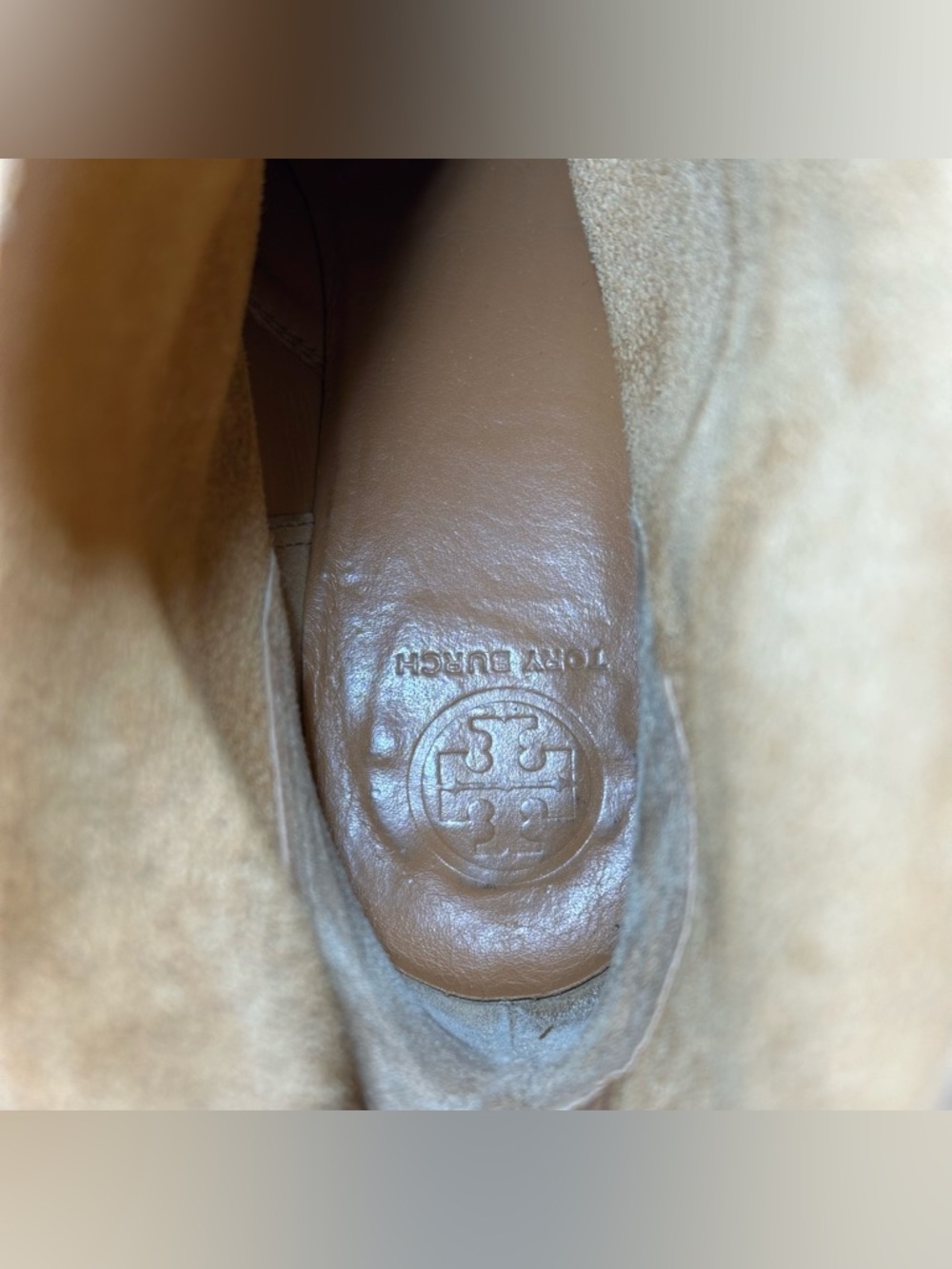 Tory Burch Siena Leather Bootie in Light Tan - Picture 10 of 11